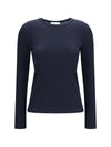 ribbed long-sleeve sweater