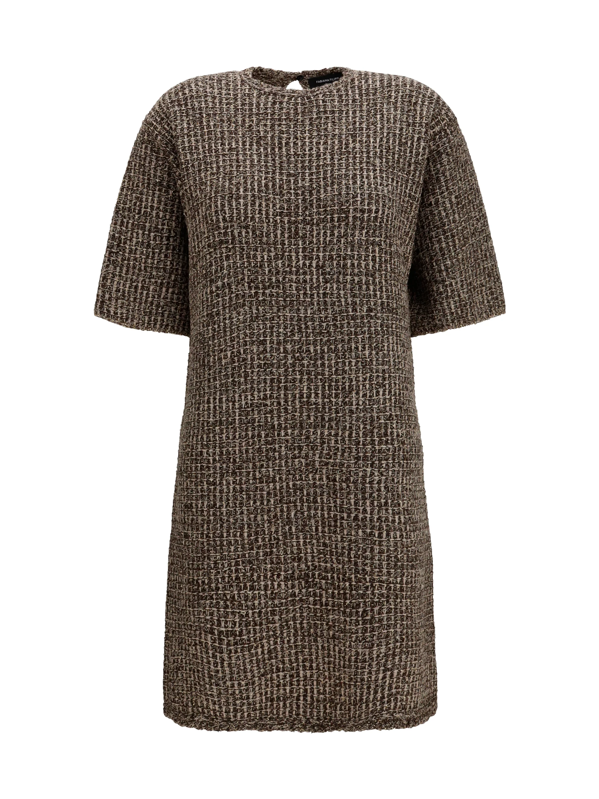 FABIANA FILIPPI 38 sequin-effect tweed dress