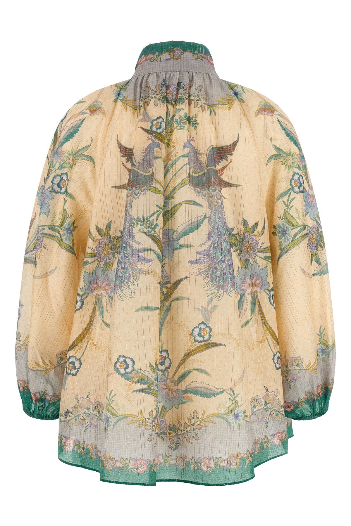 ZIMMERMANN 0 indra blouse in cotton-silk blend