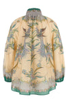 indra blouse in cotton-silk blend