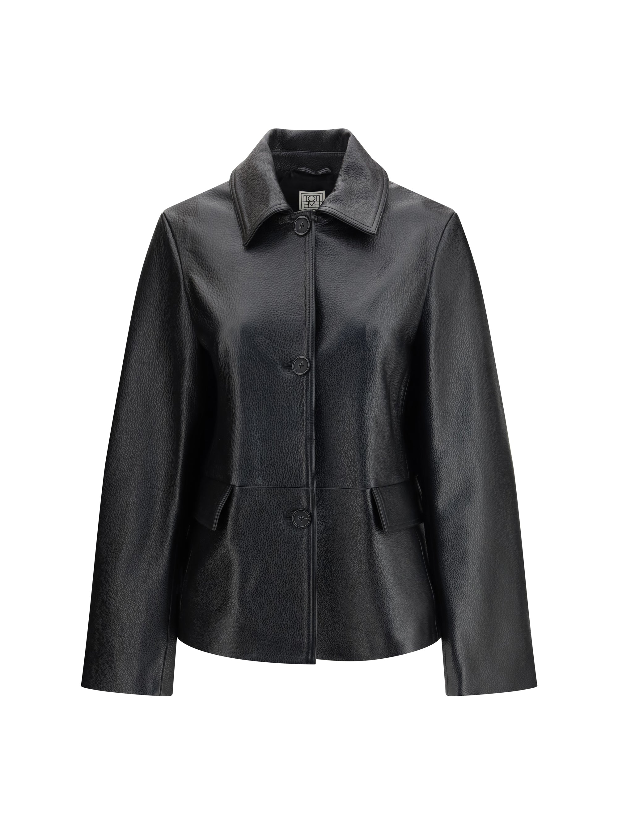 TOTEME 36 grained leather jacket