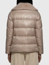 ultralight nylon and fur collar jacket