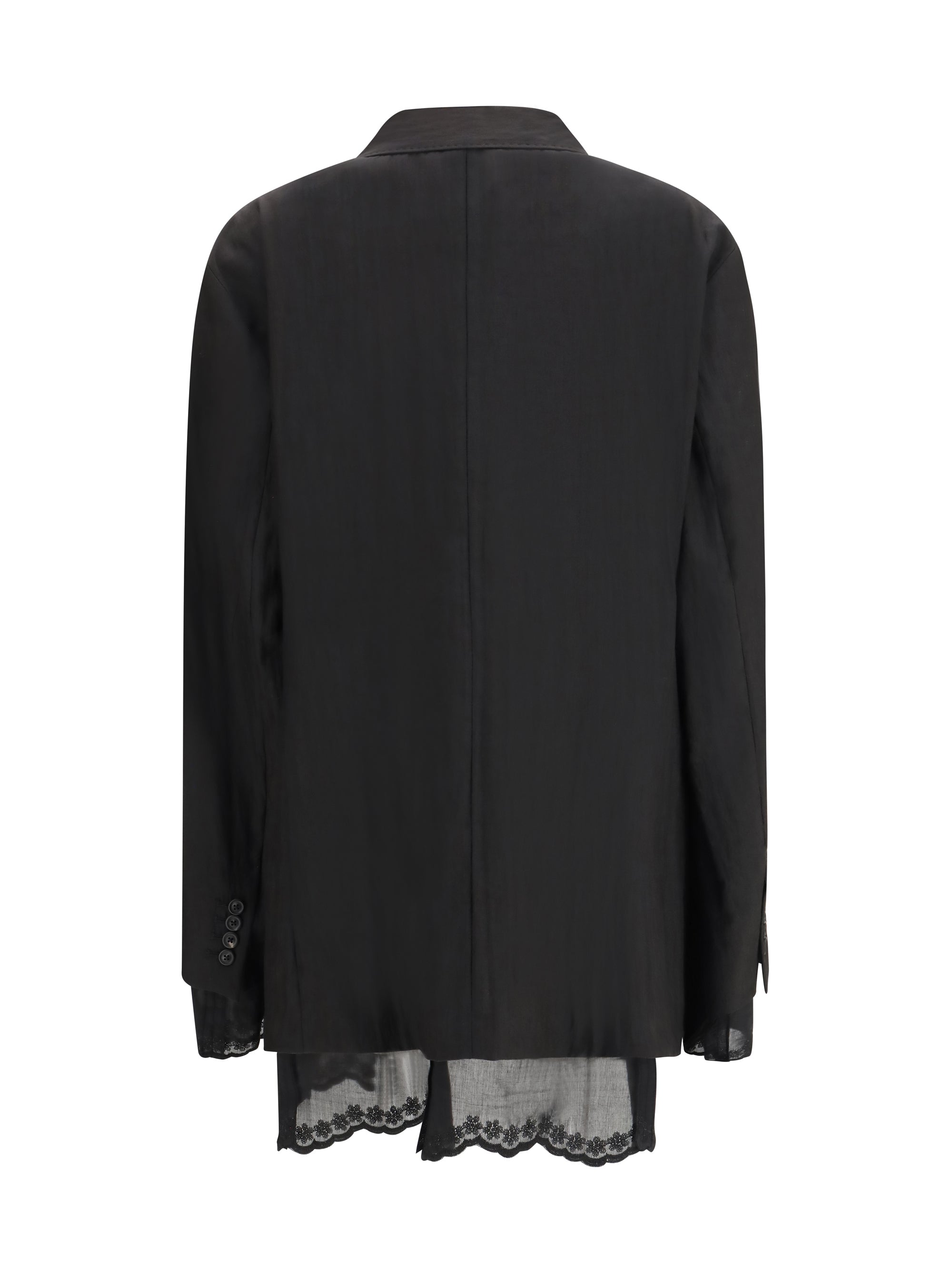 reversible drip single breasted blazer