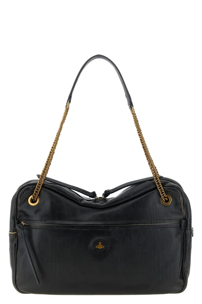 vivienne westwoods dolce large shoulder bag is made of fine calf leather
