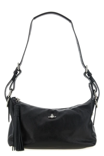 the vivienne westwood emma shoulder bag is distinguished by a softly unstructu
