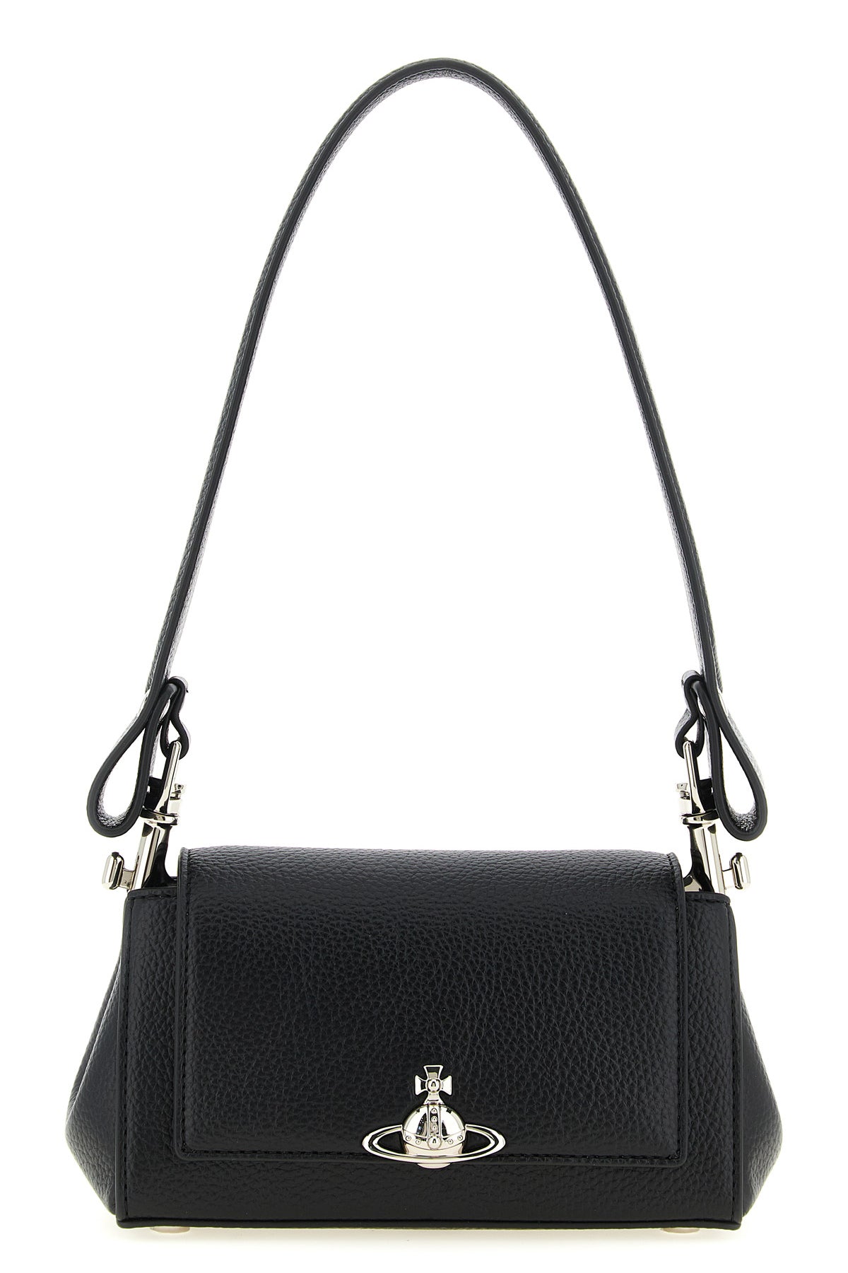 VIVIENNE WESTWOOD OS small hazel shoulder bag in hammered leather-effect pu