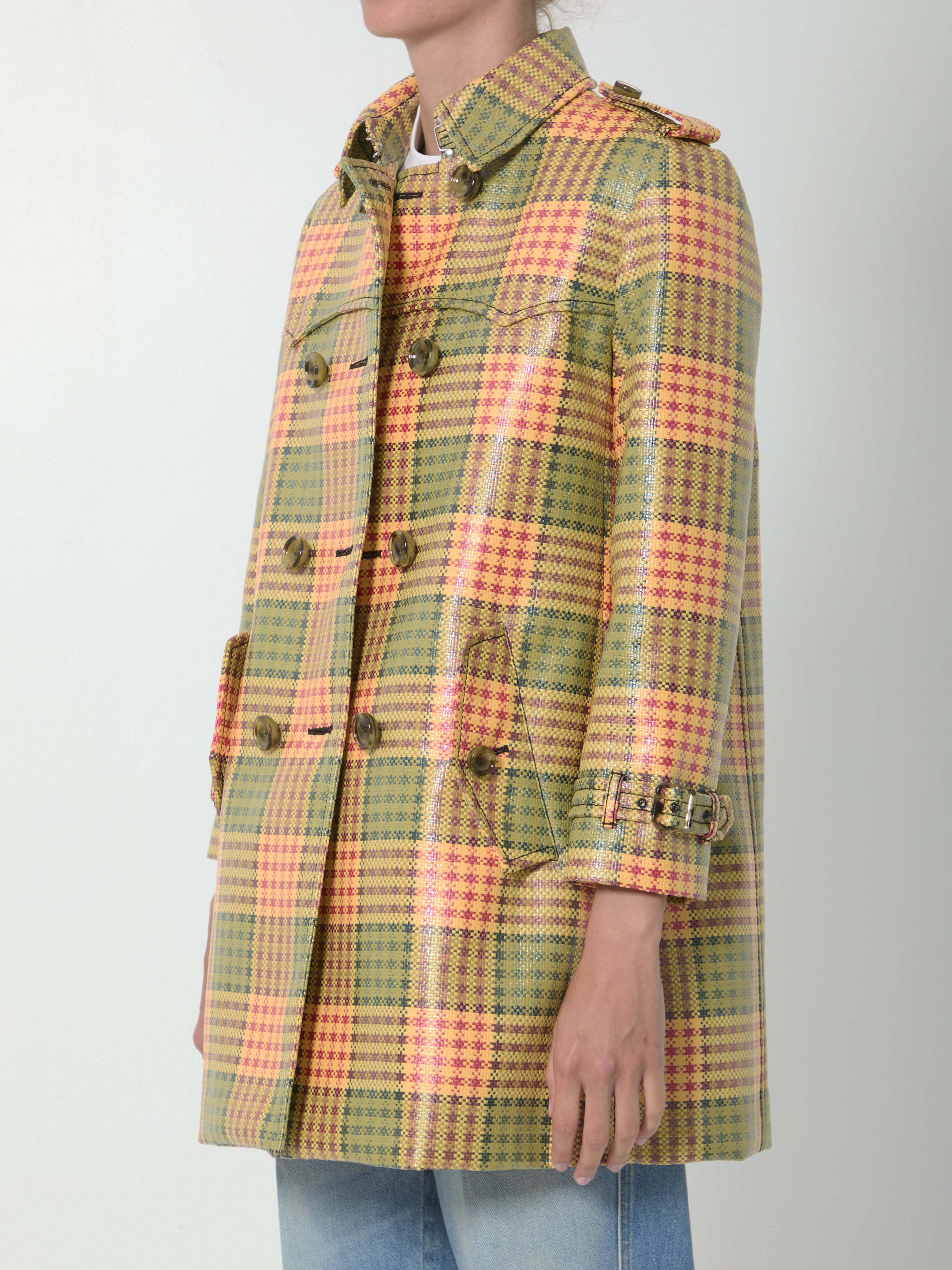 BURBERRY 8 short check summerside trench 