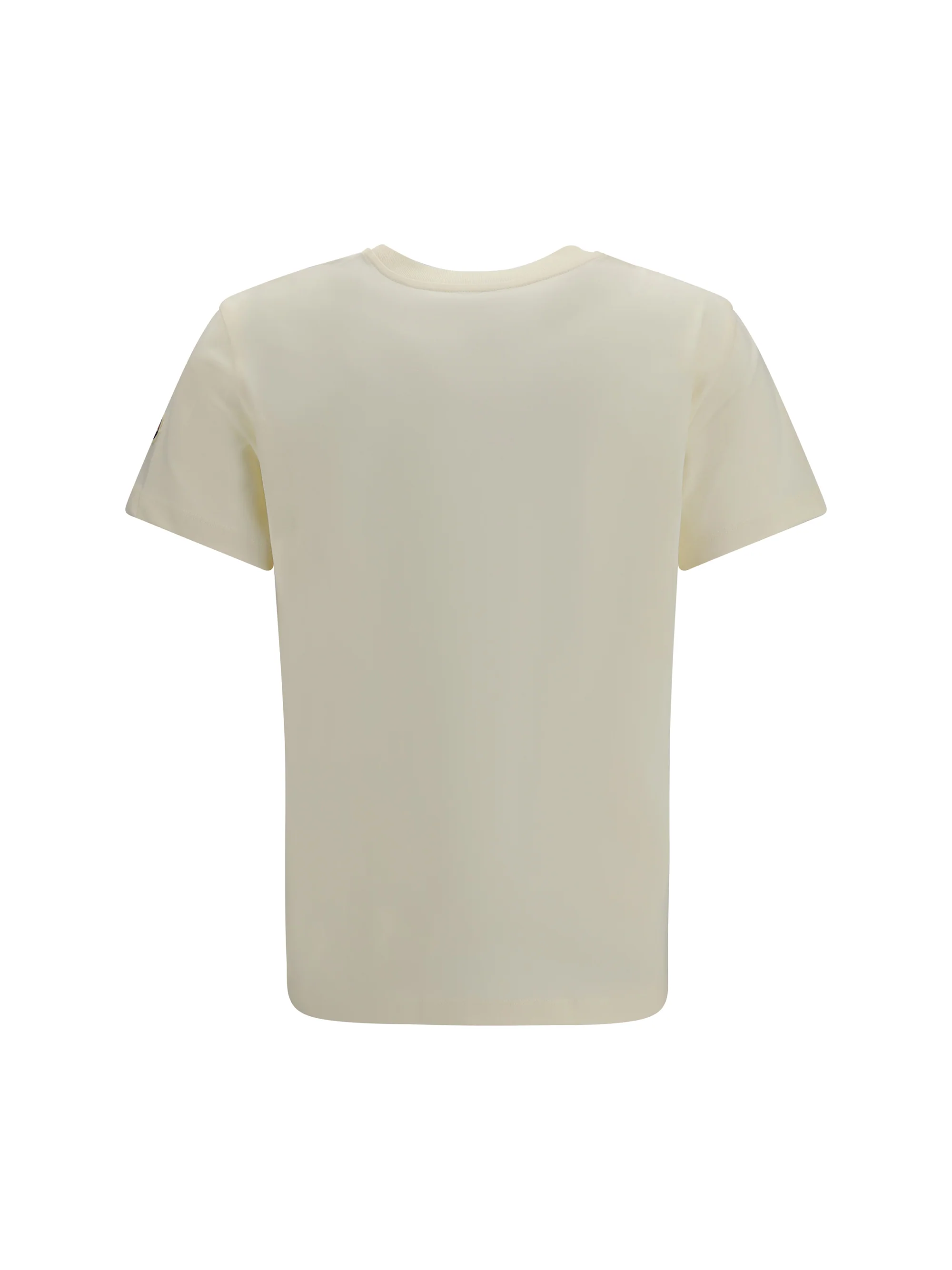 MONCLER M cotton t-shirt with a tone on tone embroidered logo