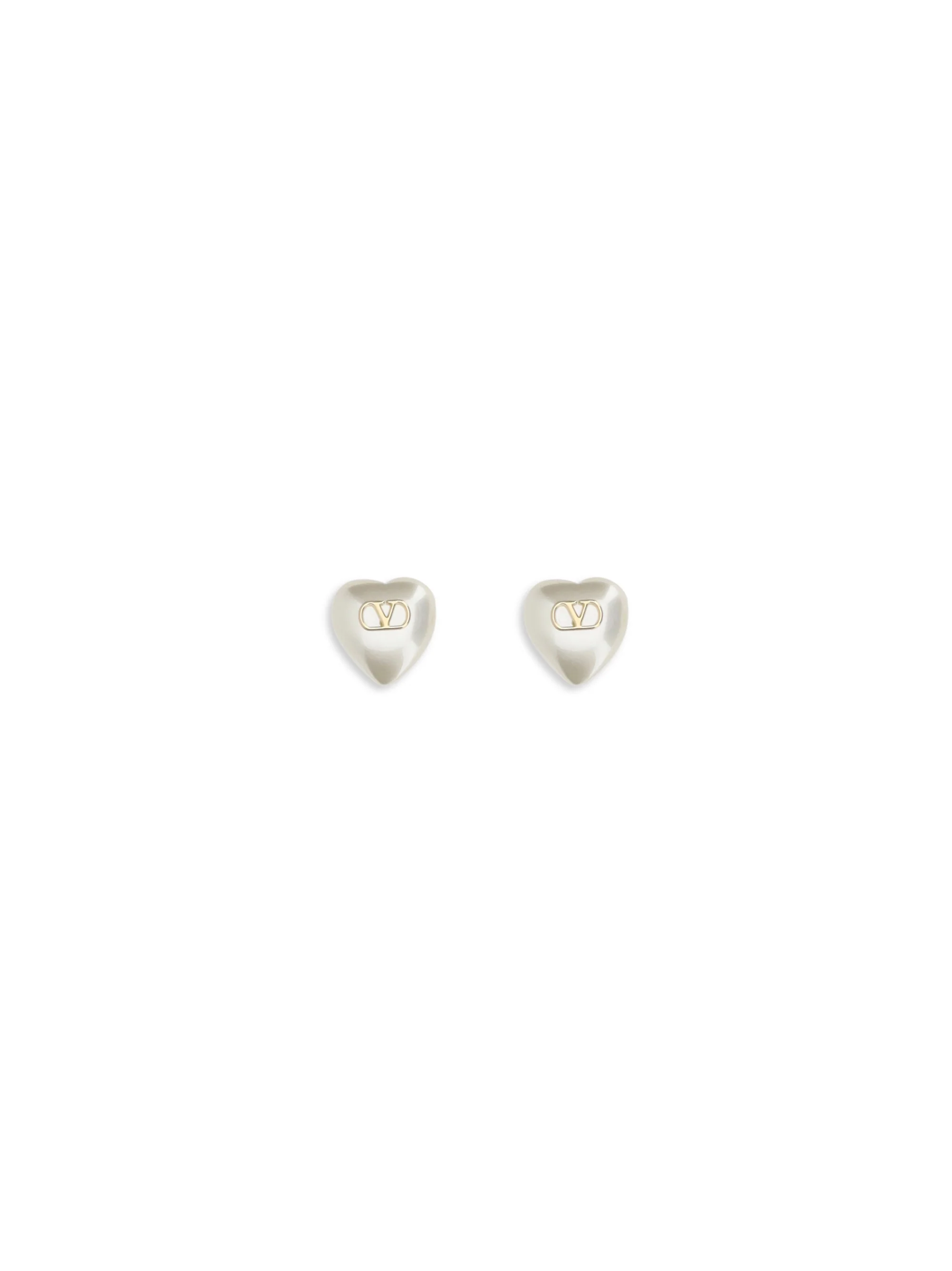 VALENTINO GARAVANI OS vlogo signature earrings in metal and pearls