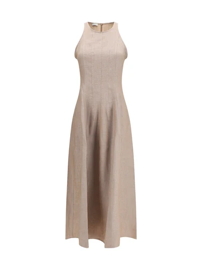 sparkling linen twill dress