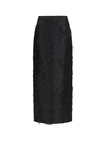 adepto long silk skirt