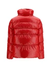 glossy quilted puffer jacket