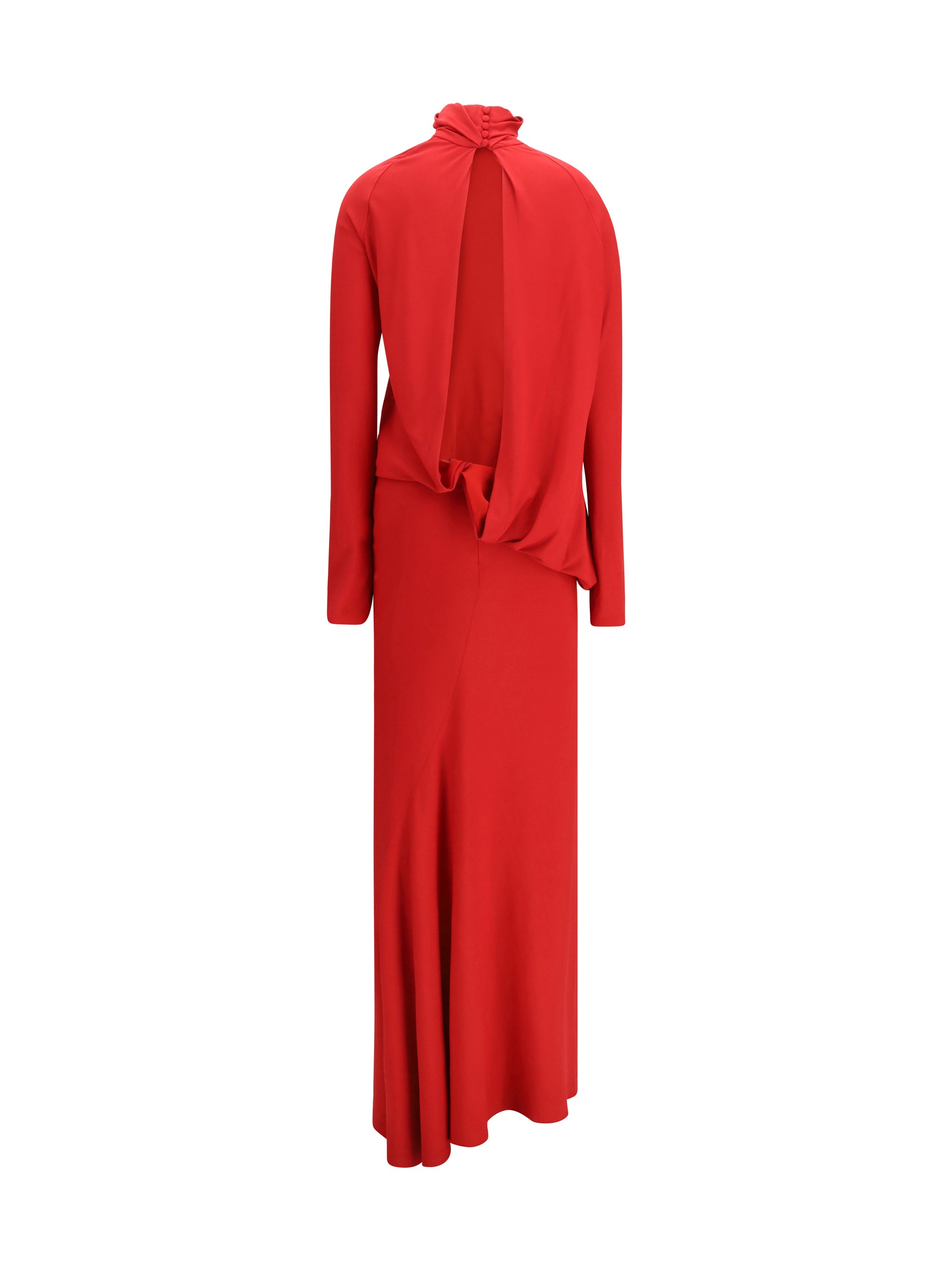 MAGDA BUTRYM 36 long open-back dress with high neck