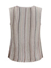 sleeveless ribbed sequin top