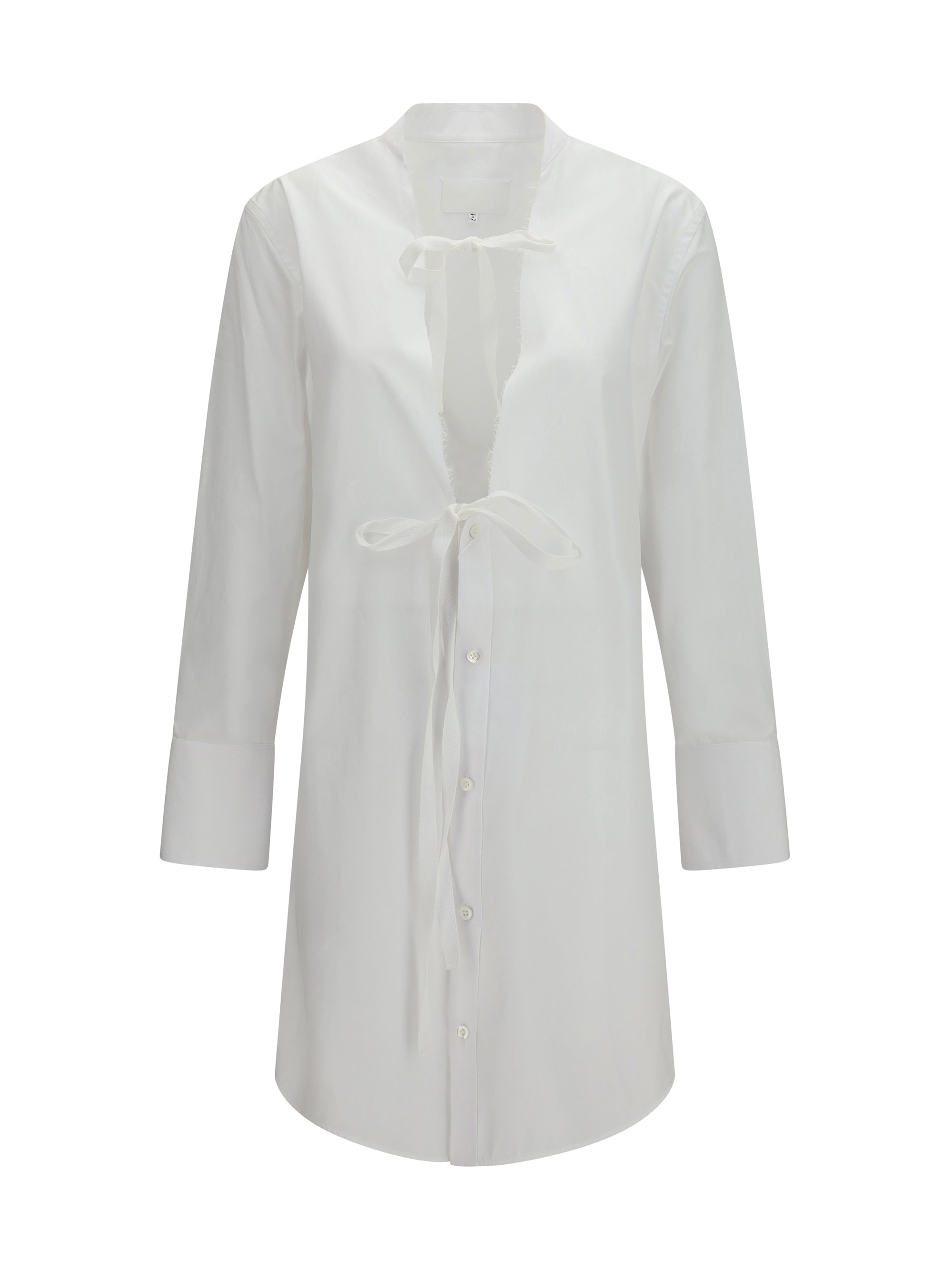 MARGIELA 40 raw-edge cotton mini dress