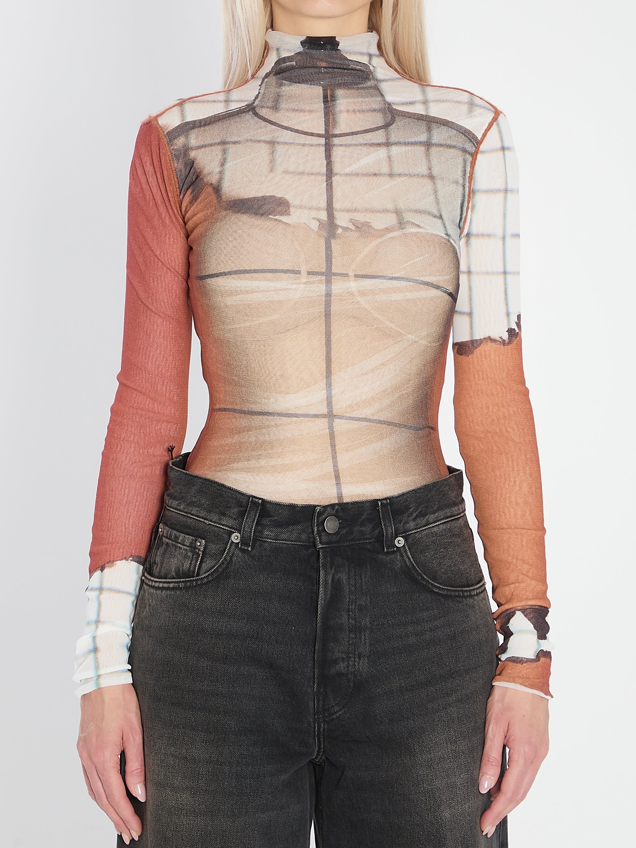 JEAN PAUL GAULTIER M fire bodysuit 