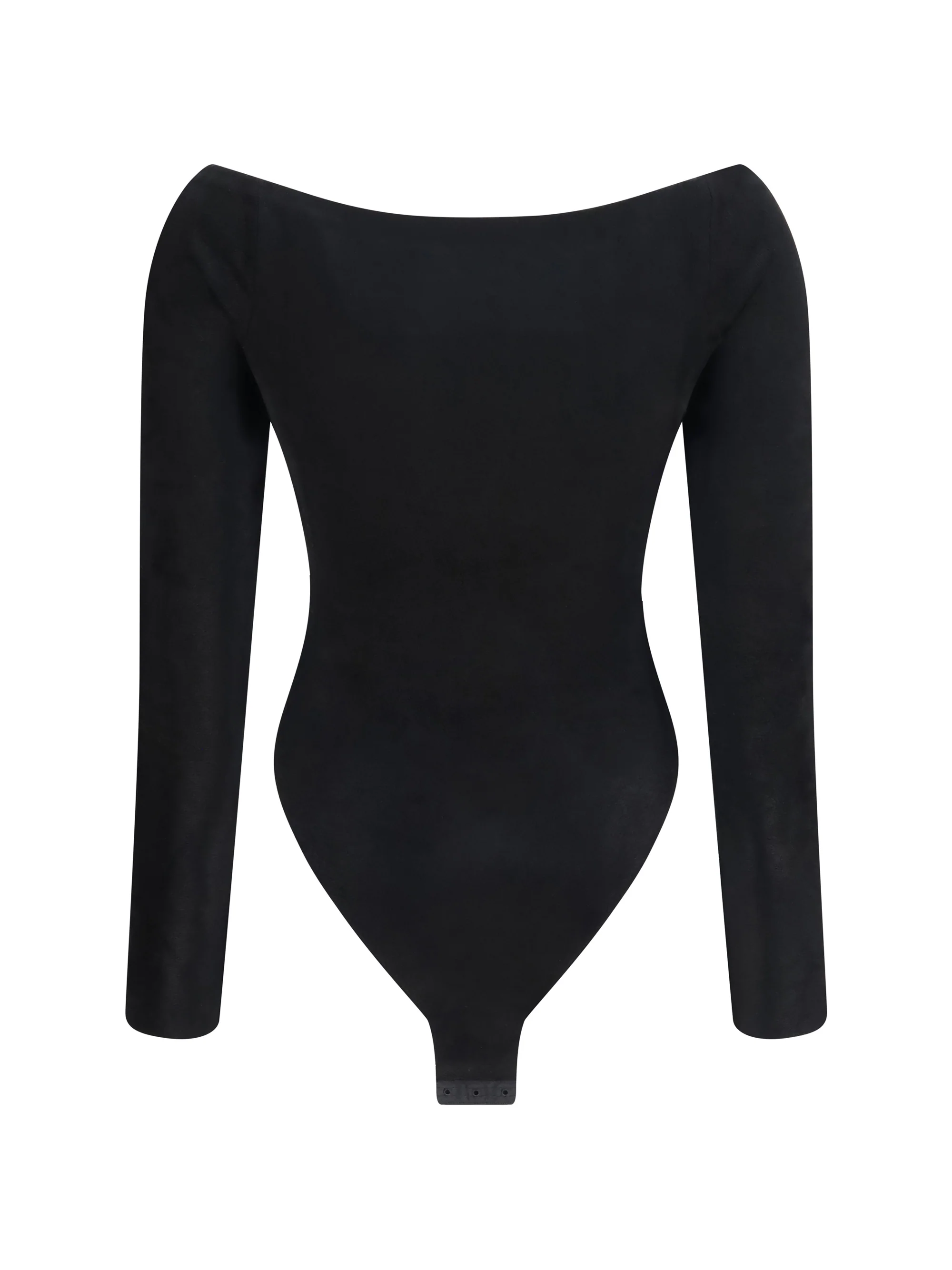 ALAIA 36 velvet off-shoulder bodysuit