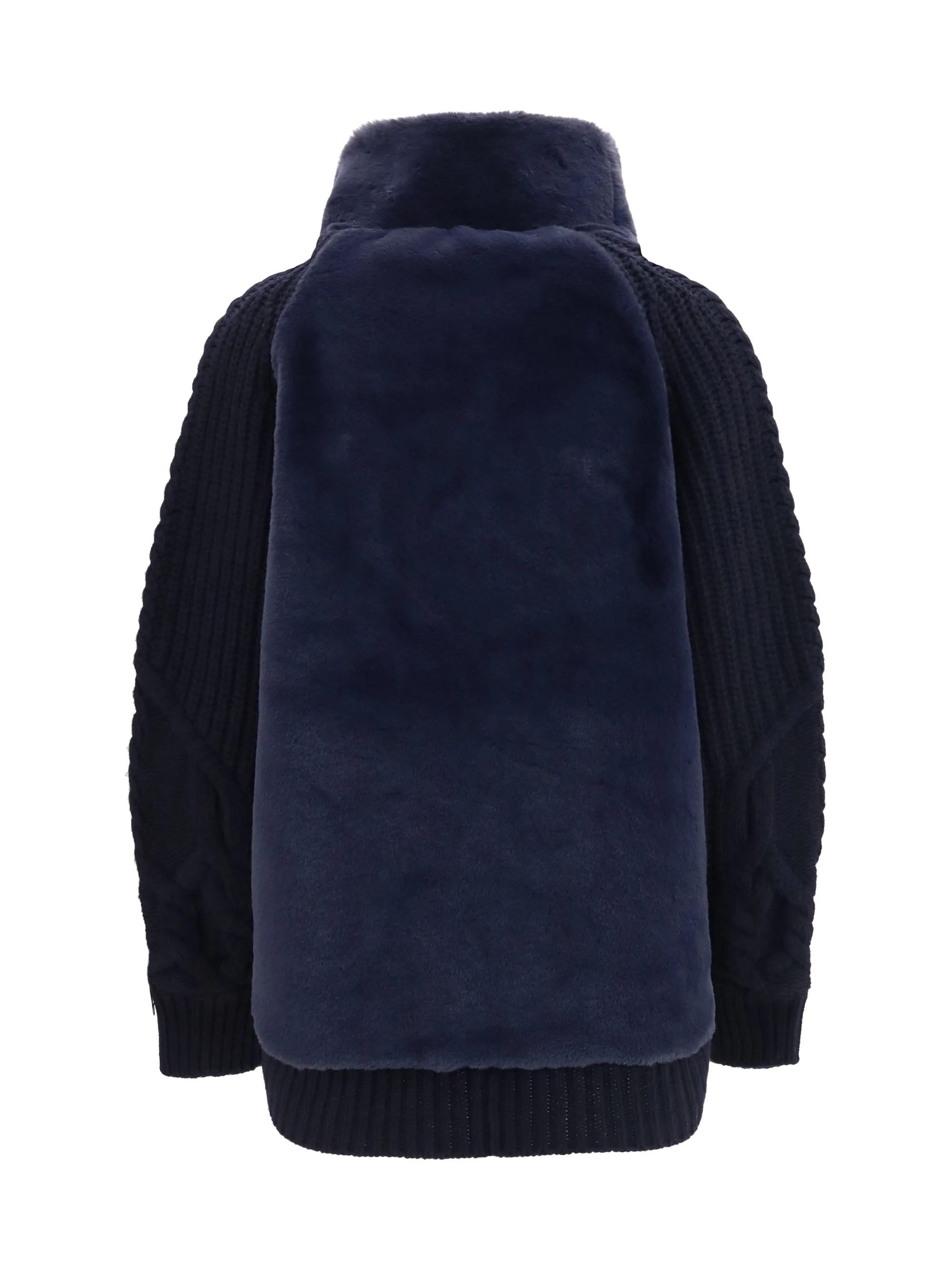 HERNO 40 high-neck fur jacket