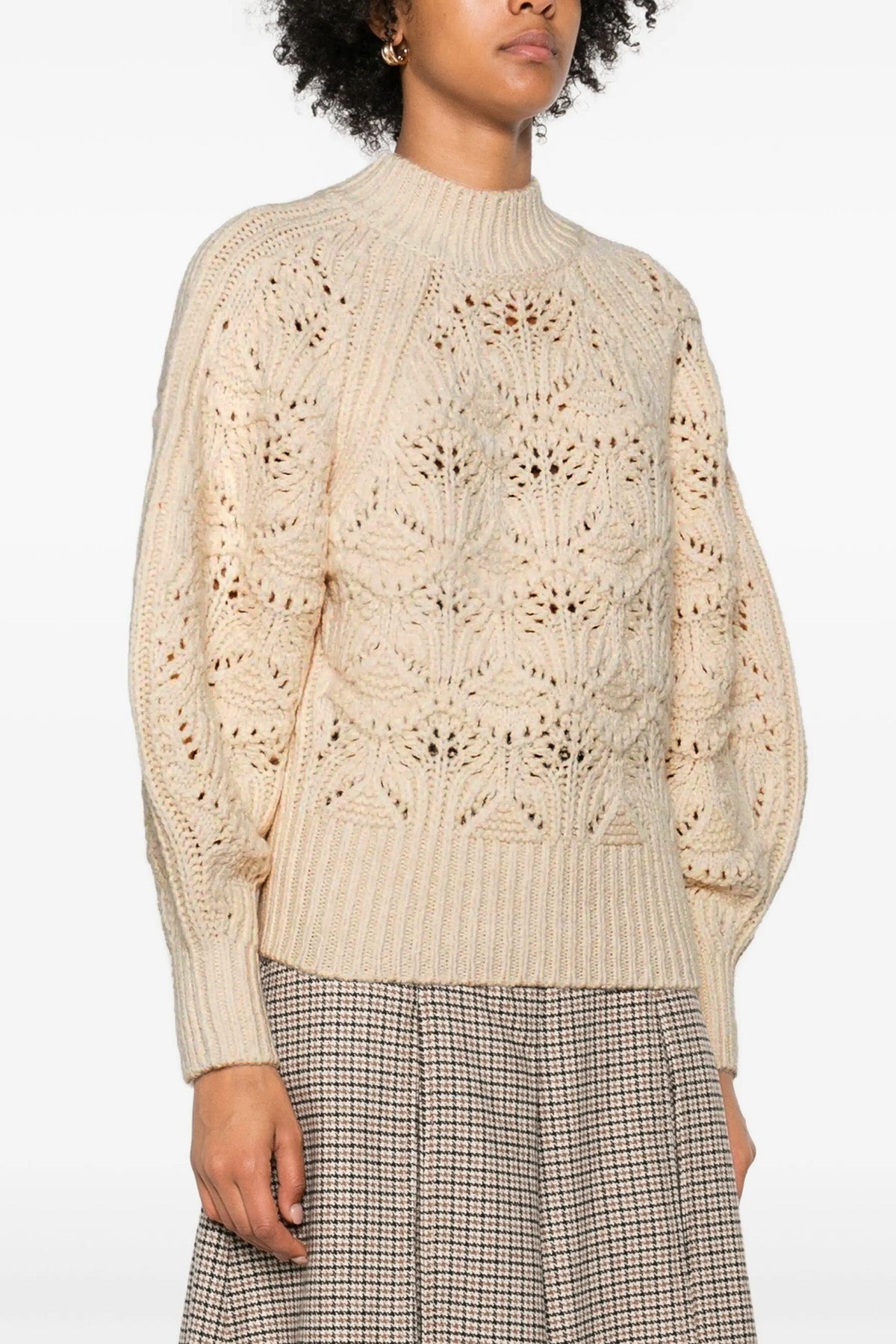 ZIMMERMANN 1 hypnotic cable knit wool sweater