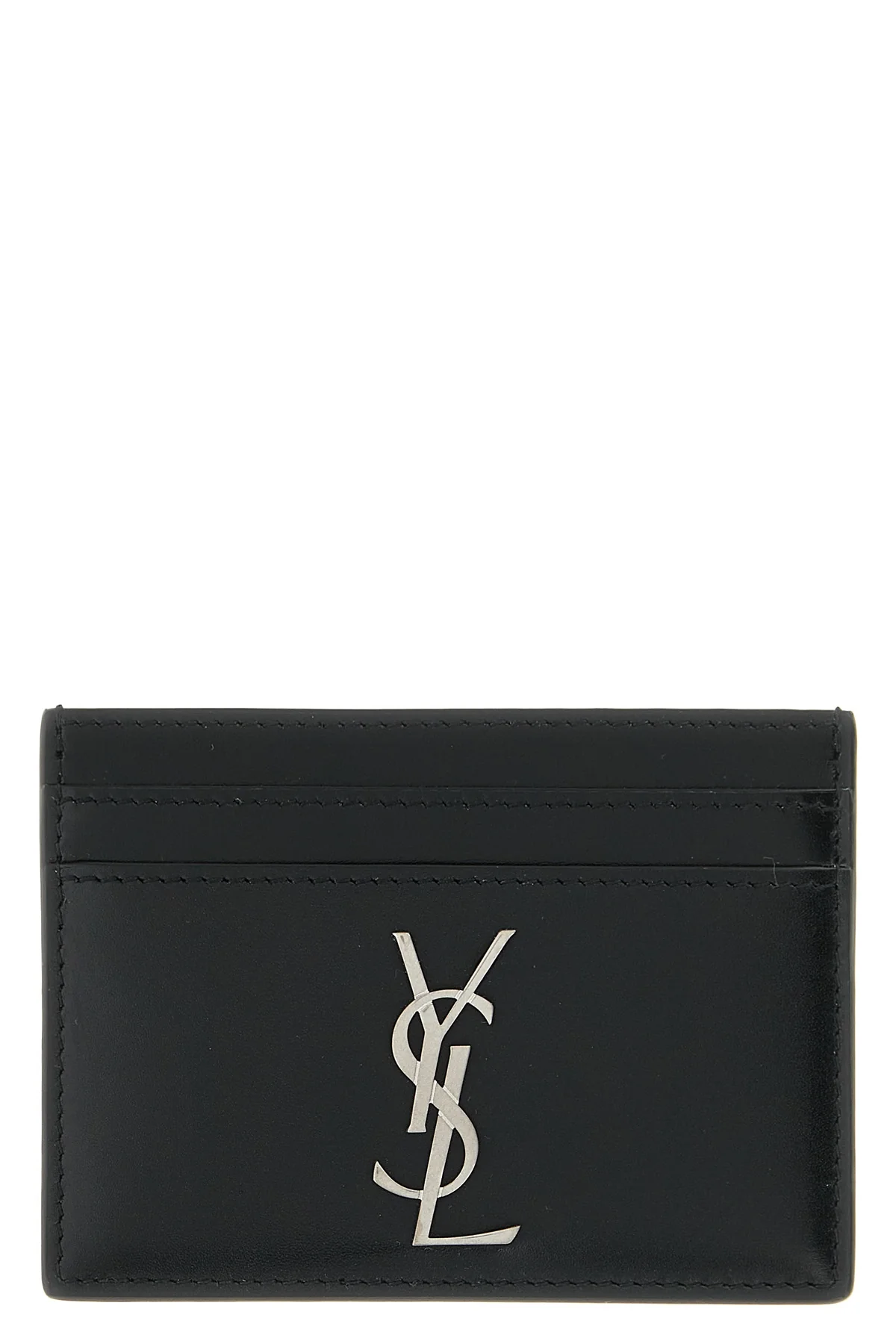 SAINT LAURENT OS monogramme leather card holder