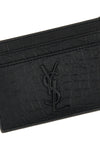 cassandre crocodile print leather card holder