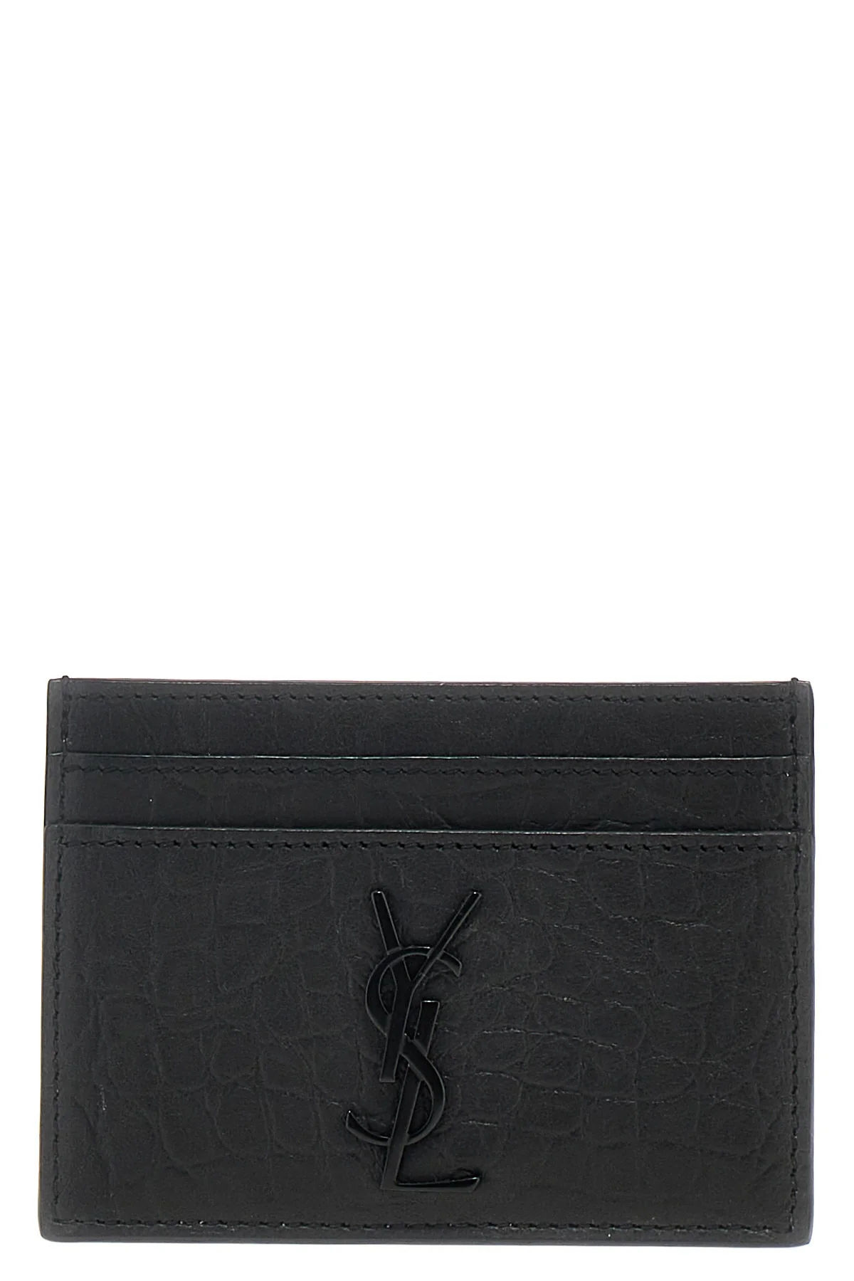 cassandre crocodile print leather card holder