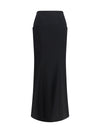 wool column skirt
