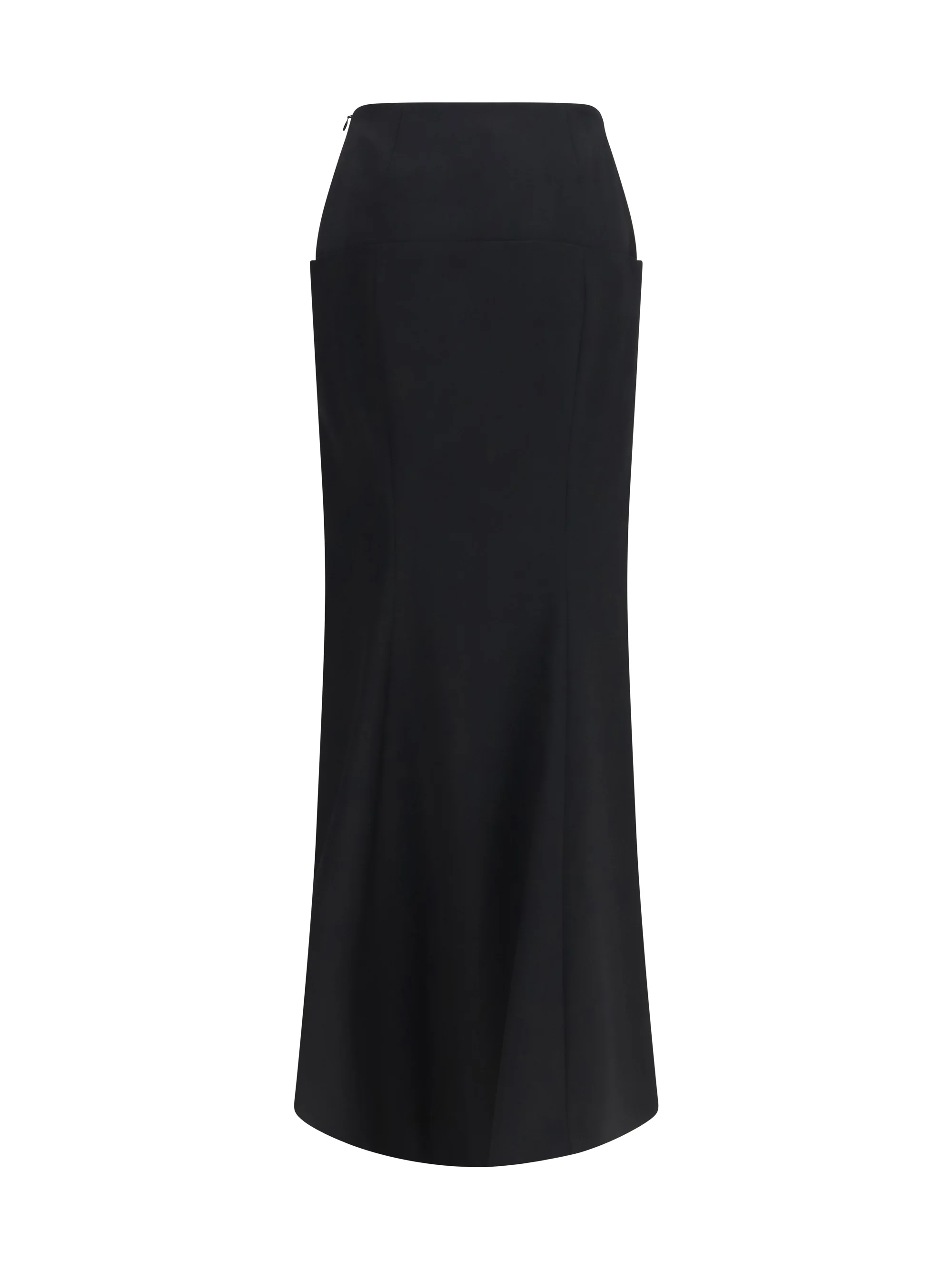 wool column skirt