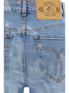 flare skinny angel-print jeans
