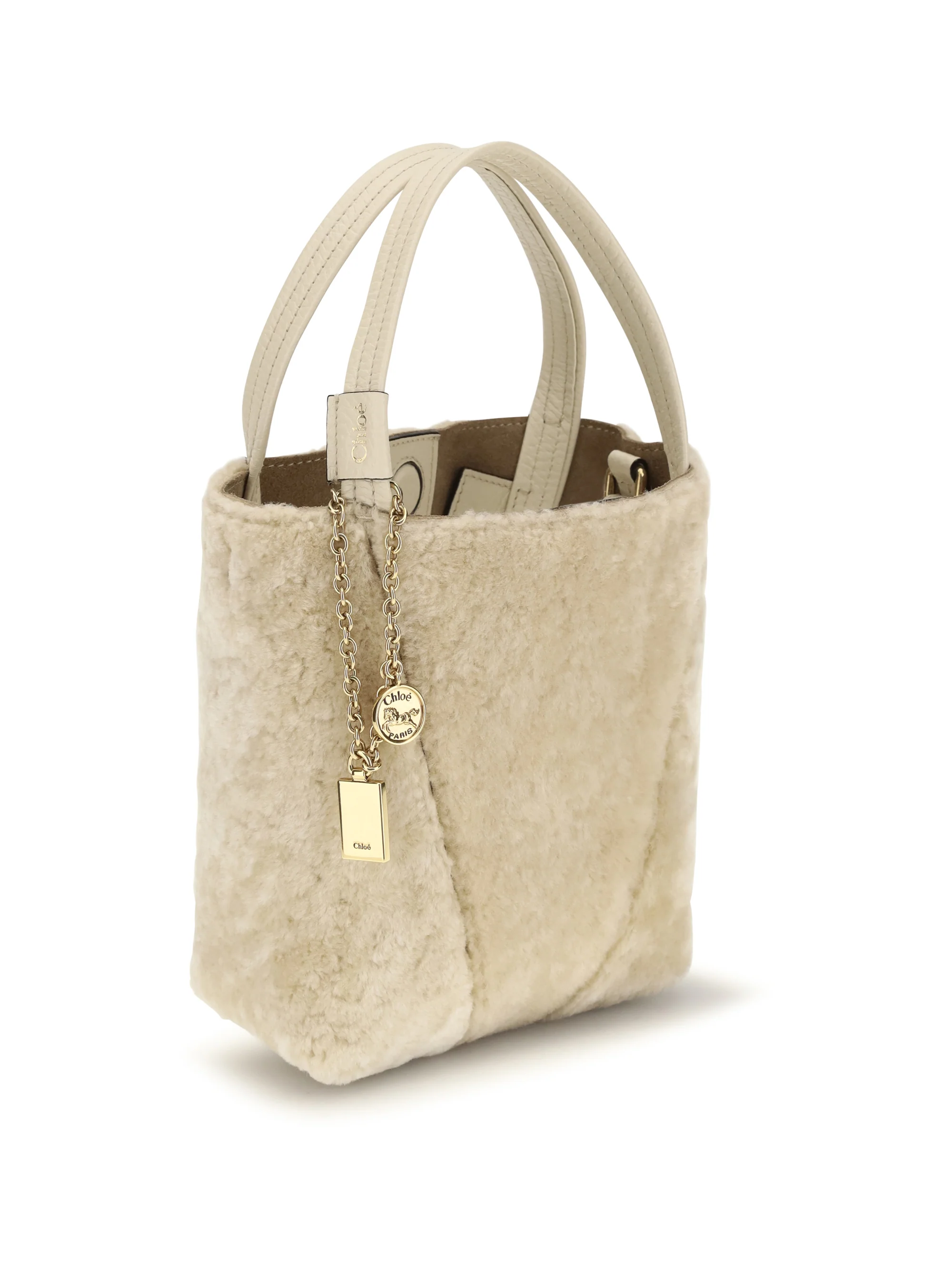 CHLOÉ OS spin bouclé bucket bag