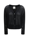 v-neck buttoned cardigan
