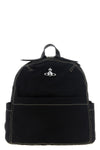the vivienne westwood george medium backpack is made of sturdy black cotton ca