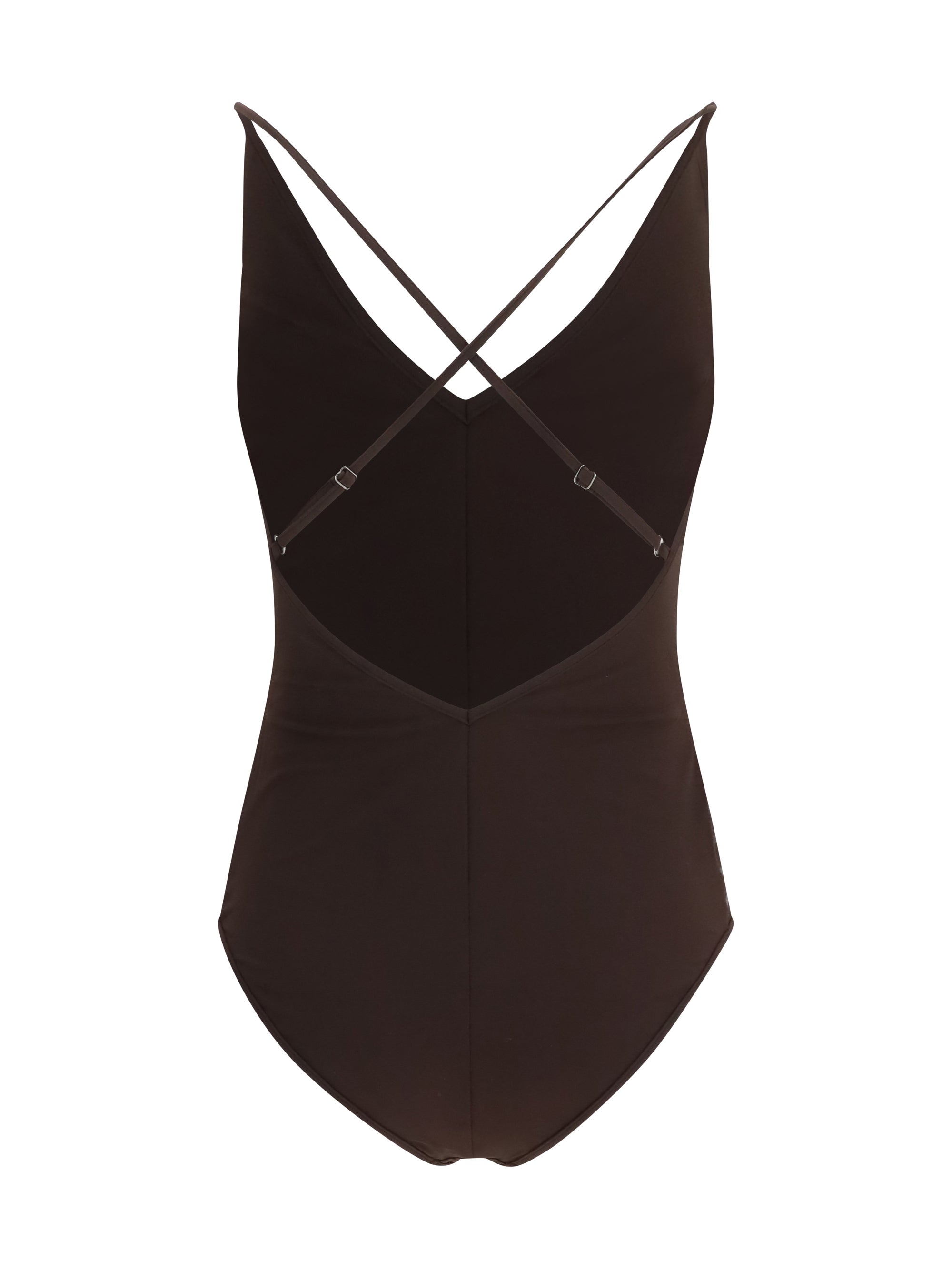 BRUNELLO CUCINELLI 46 shimmering striped one-piece swimsuit