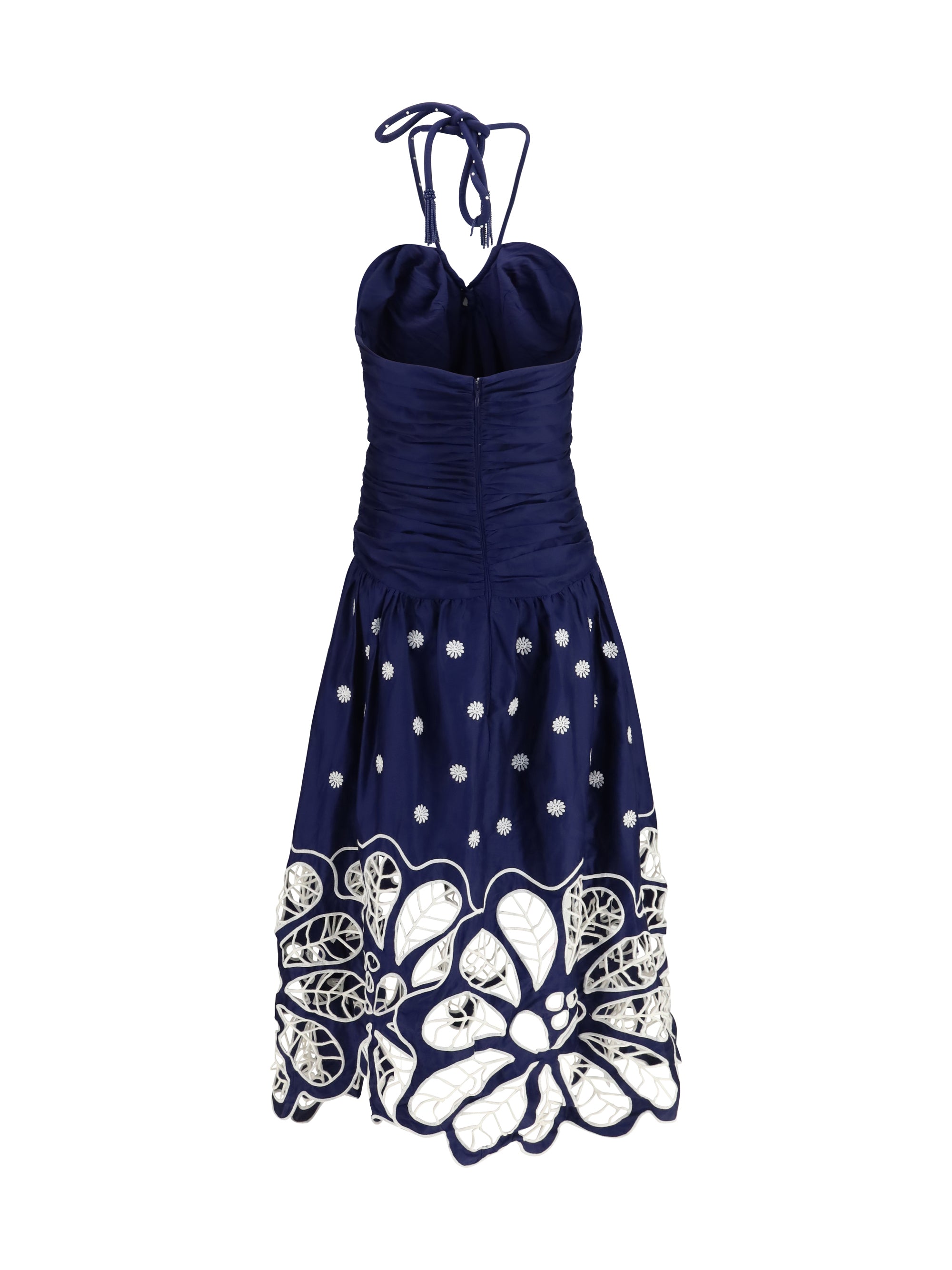 FARM RIO M richelieu embroidered midi dress