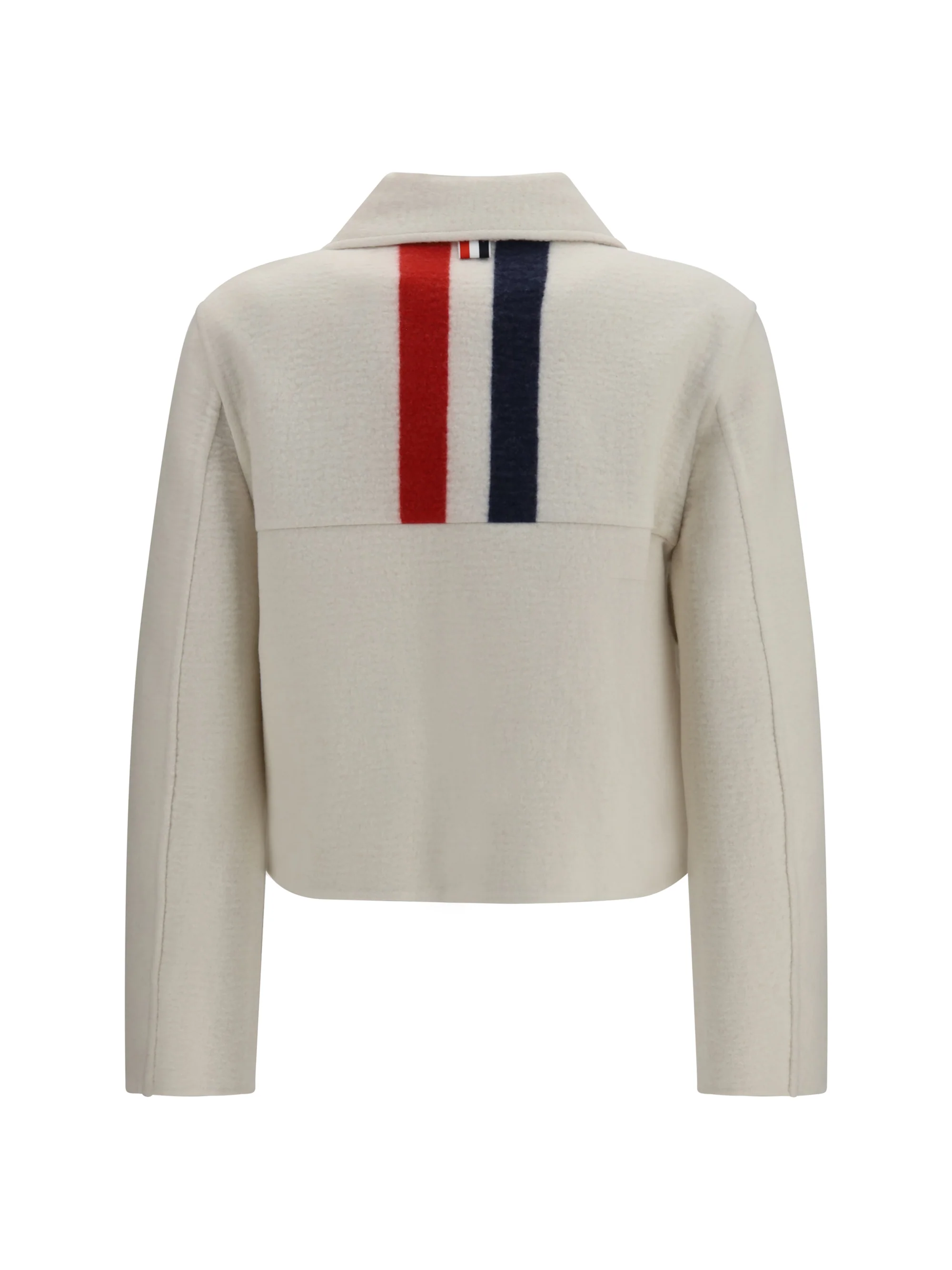 wool and cashmere bell-sleeve jacket