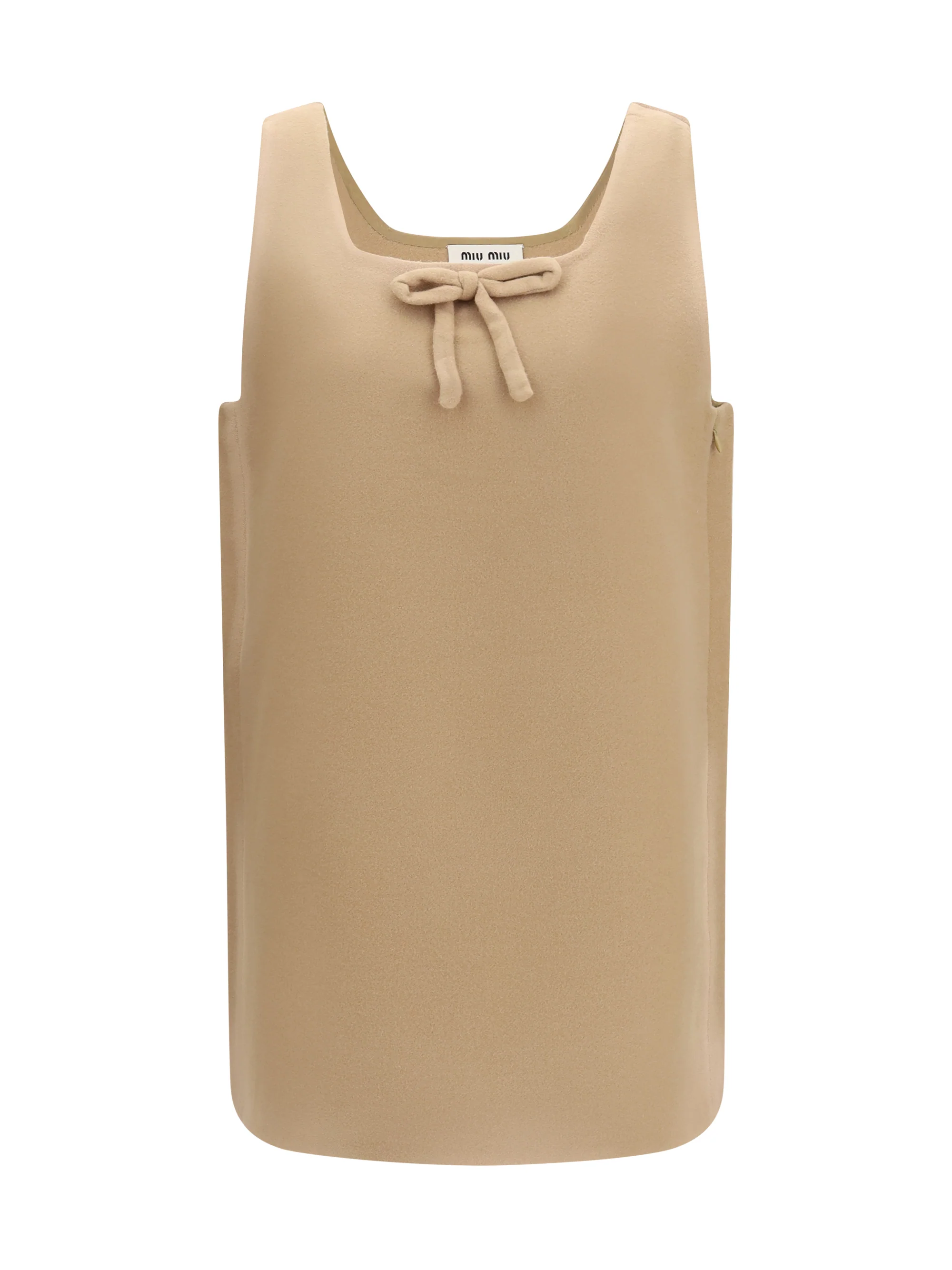 waxed double wool dress