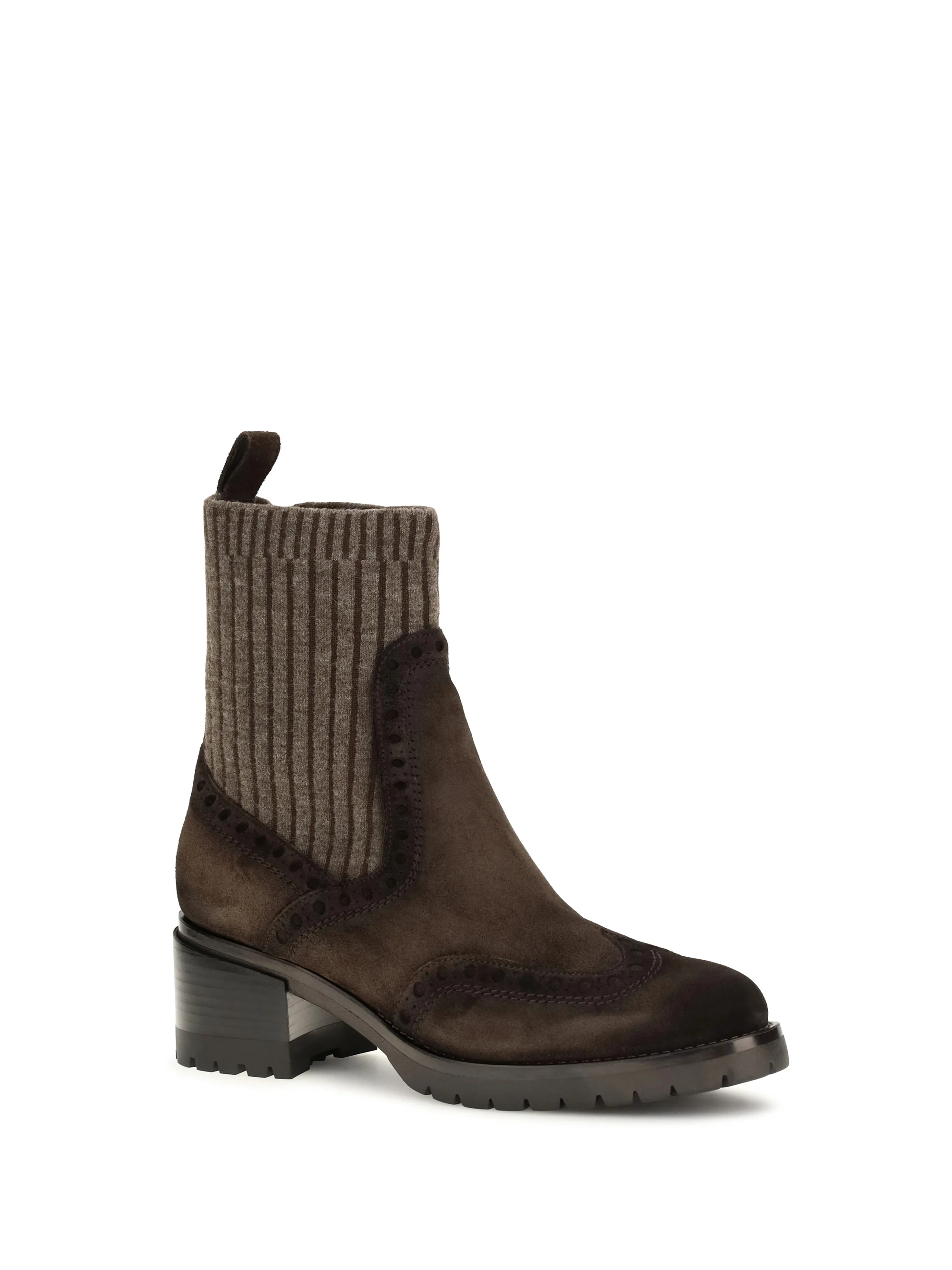 SANTONI 40 suede ferret boots