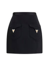 wool mini skirt