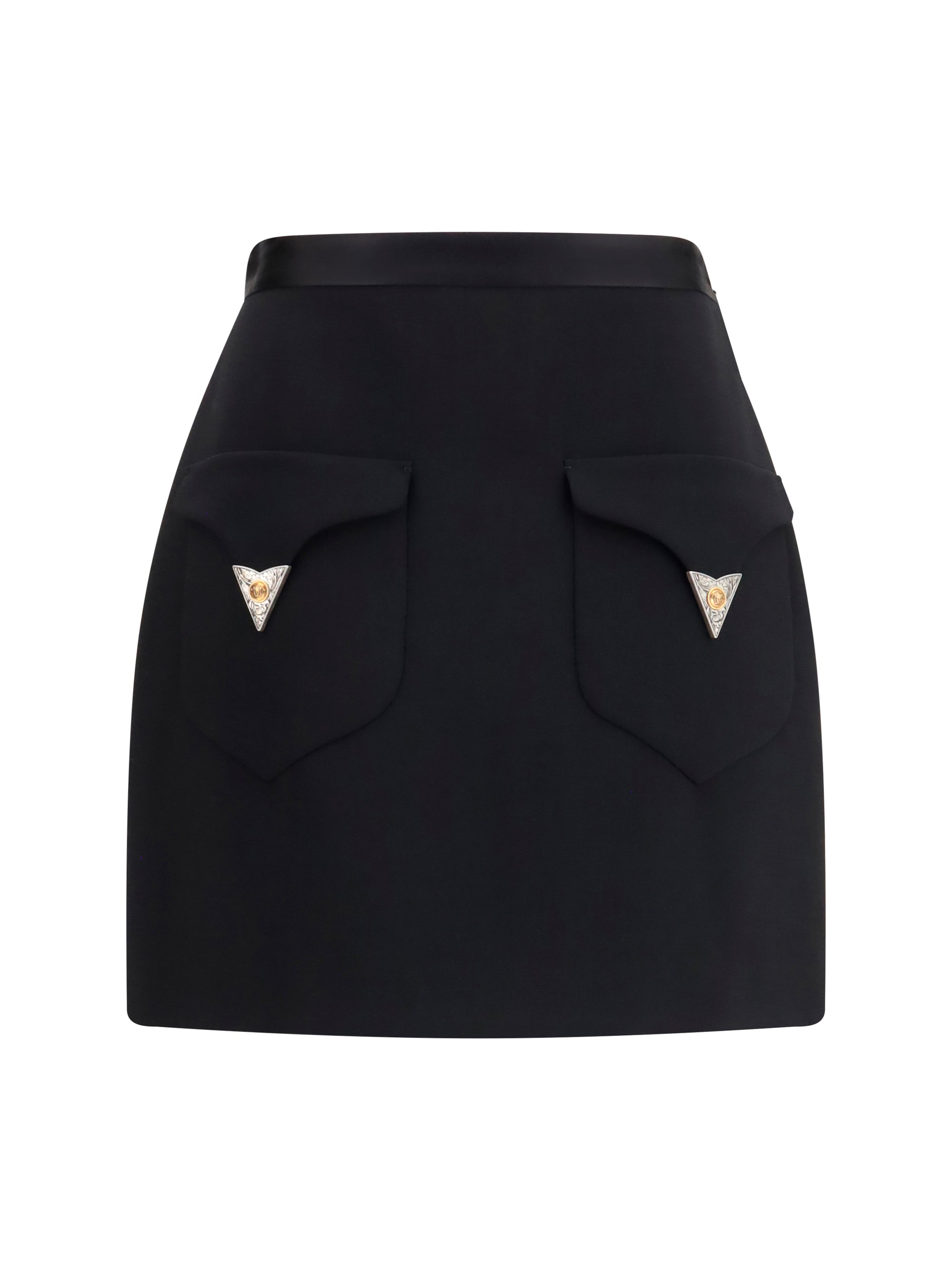 wool mini skirt
