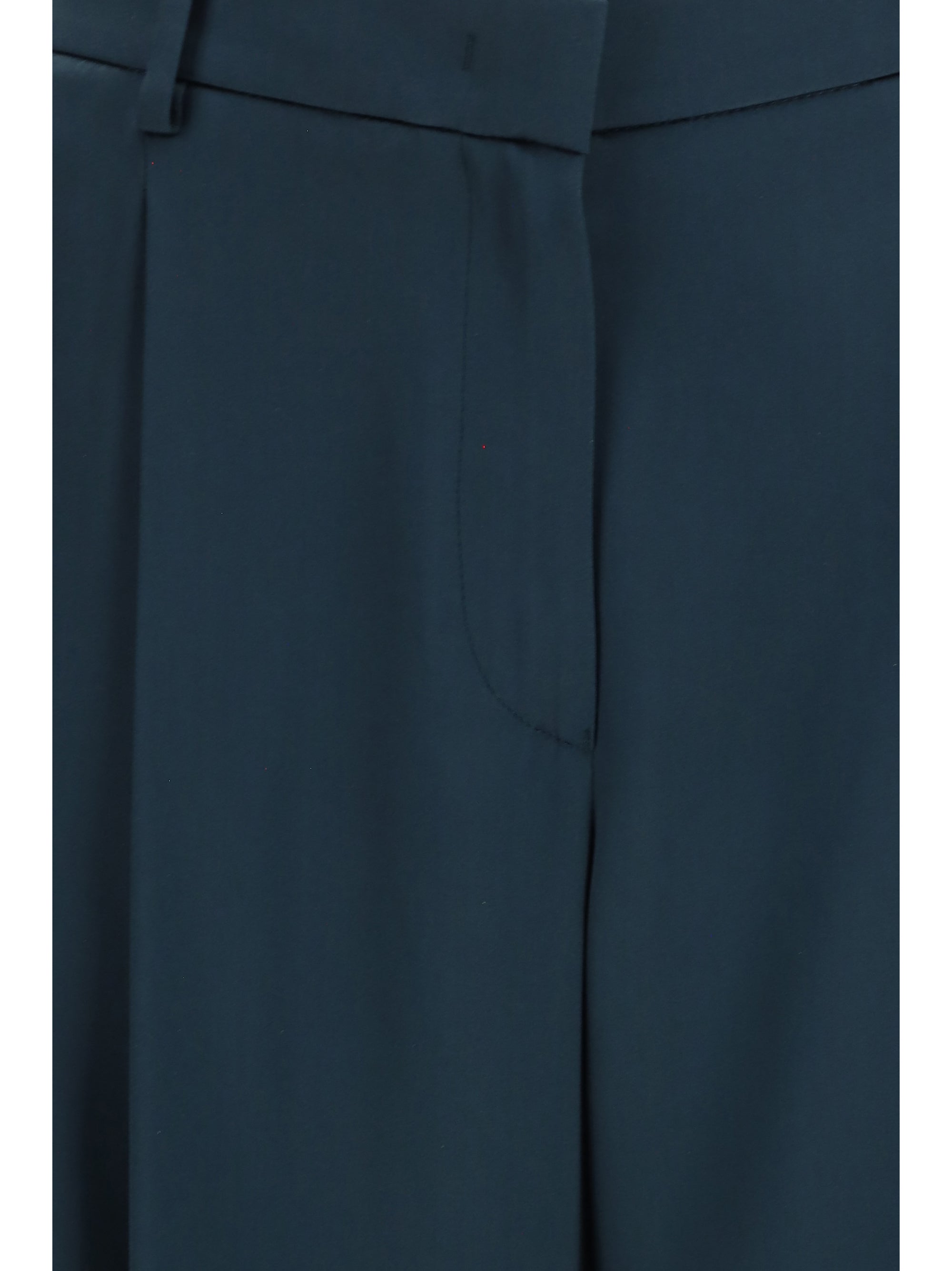 pleated silk pants