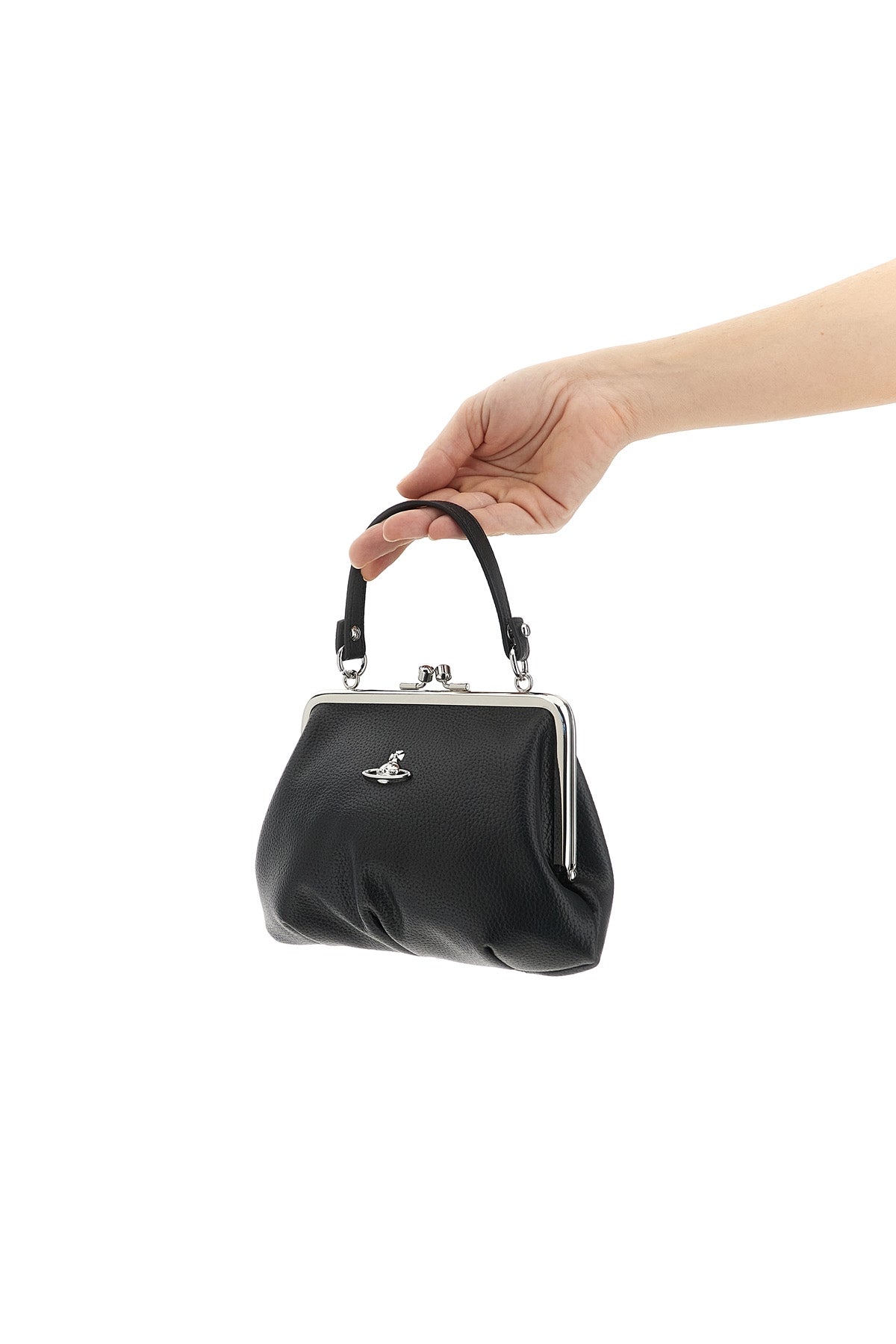 VIVIENNE WESTWOOD OS granny frame hammered pu handbag