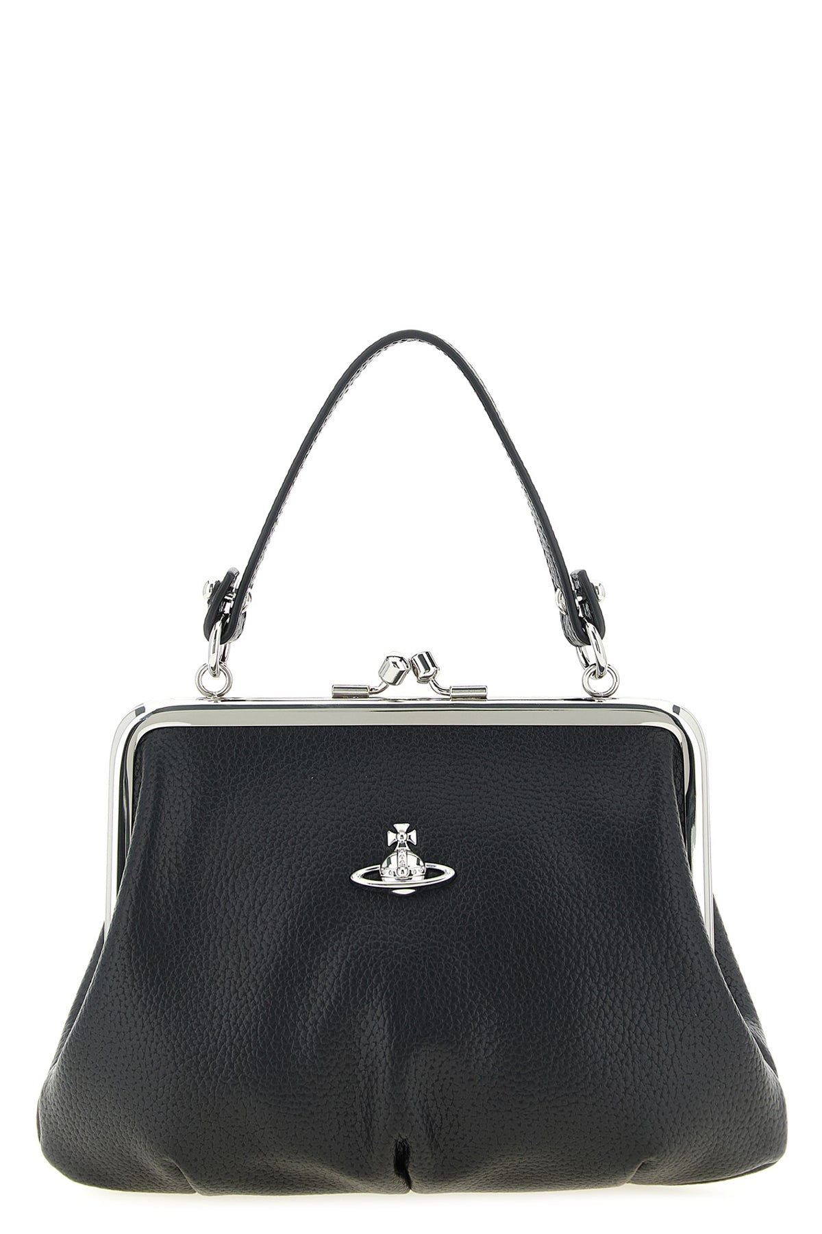 VIVIENNE WESTWOOD OS granny frame hammered pu handbag