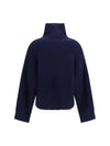 wool zip-neck sweater