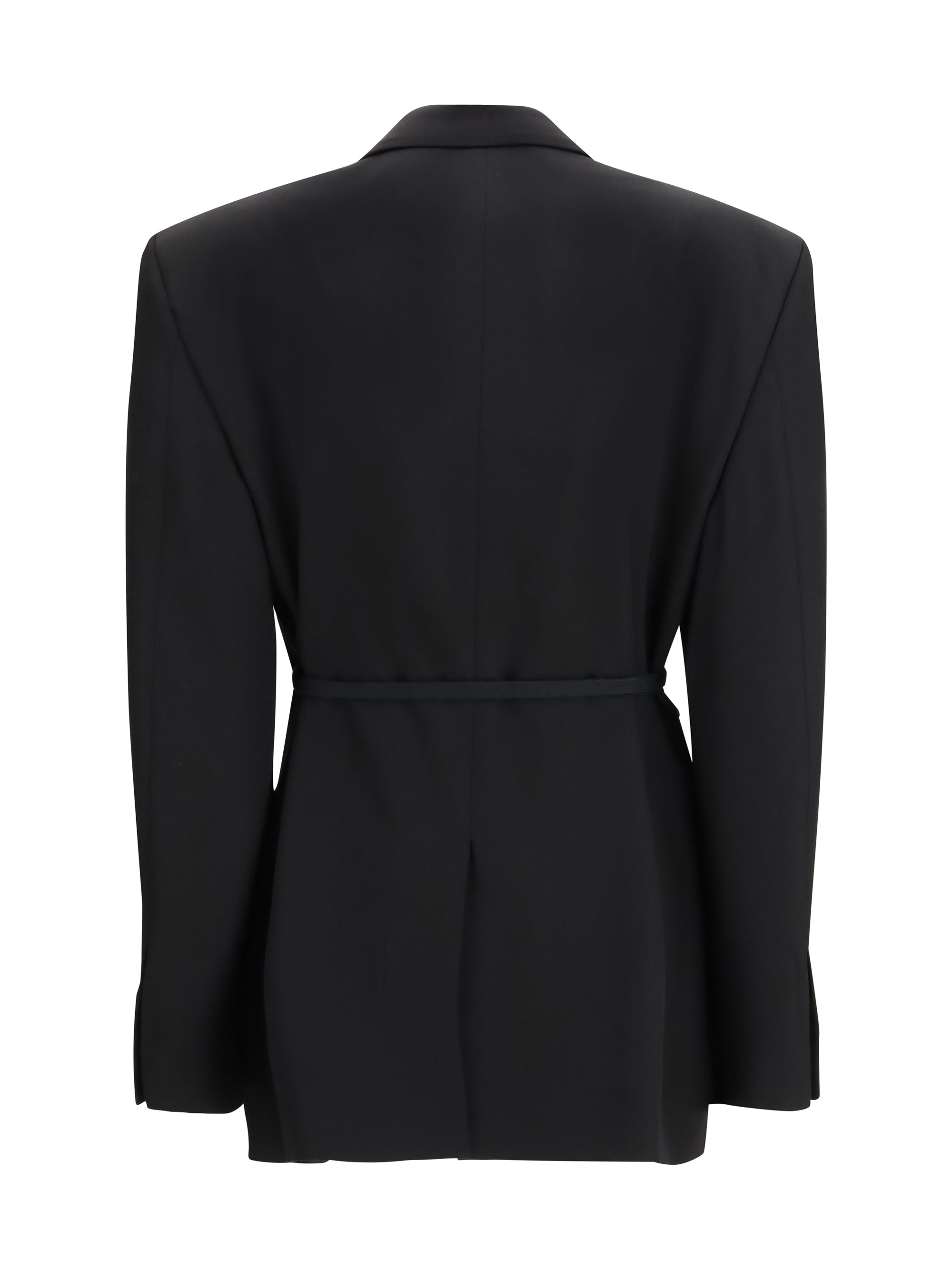 BALENCIAGA 36 barathea wool tailored jacket
