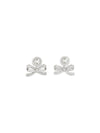 pearl bow drop earrings