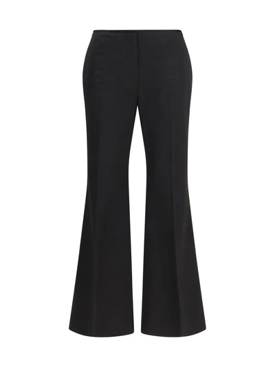 kick flare raw-edge pants