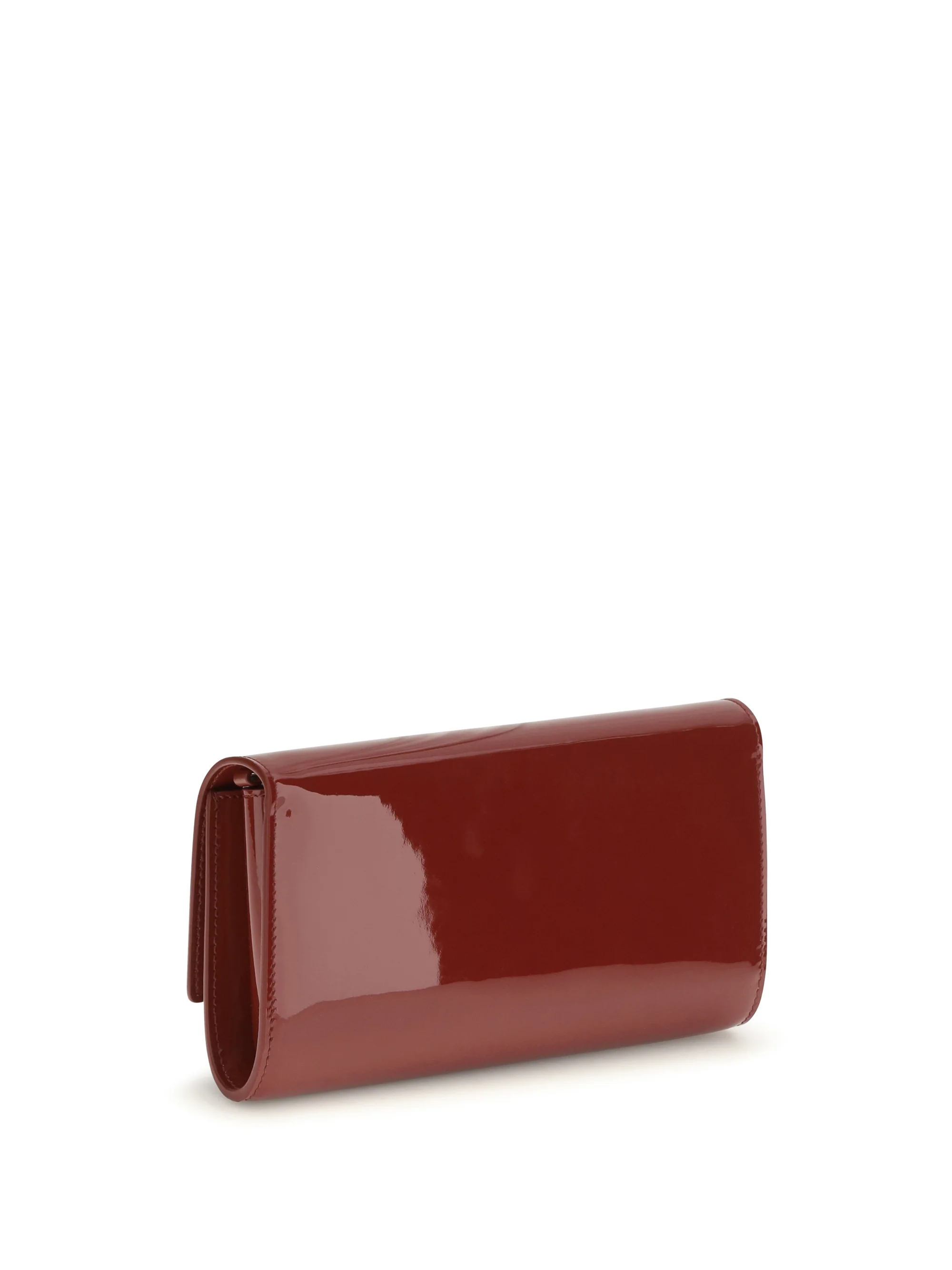 bettina patent leather chain wallet