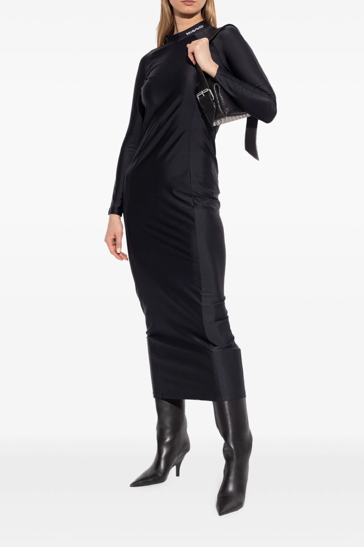T BY ALEXANDER WANG M rashguard midi dress in technical fabric