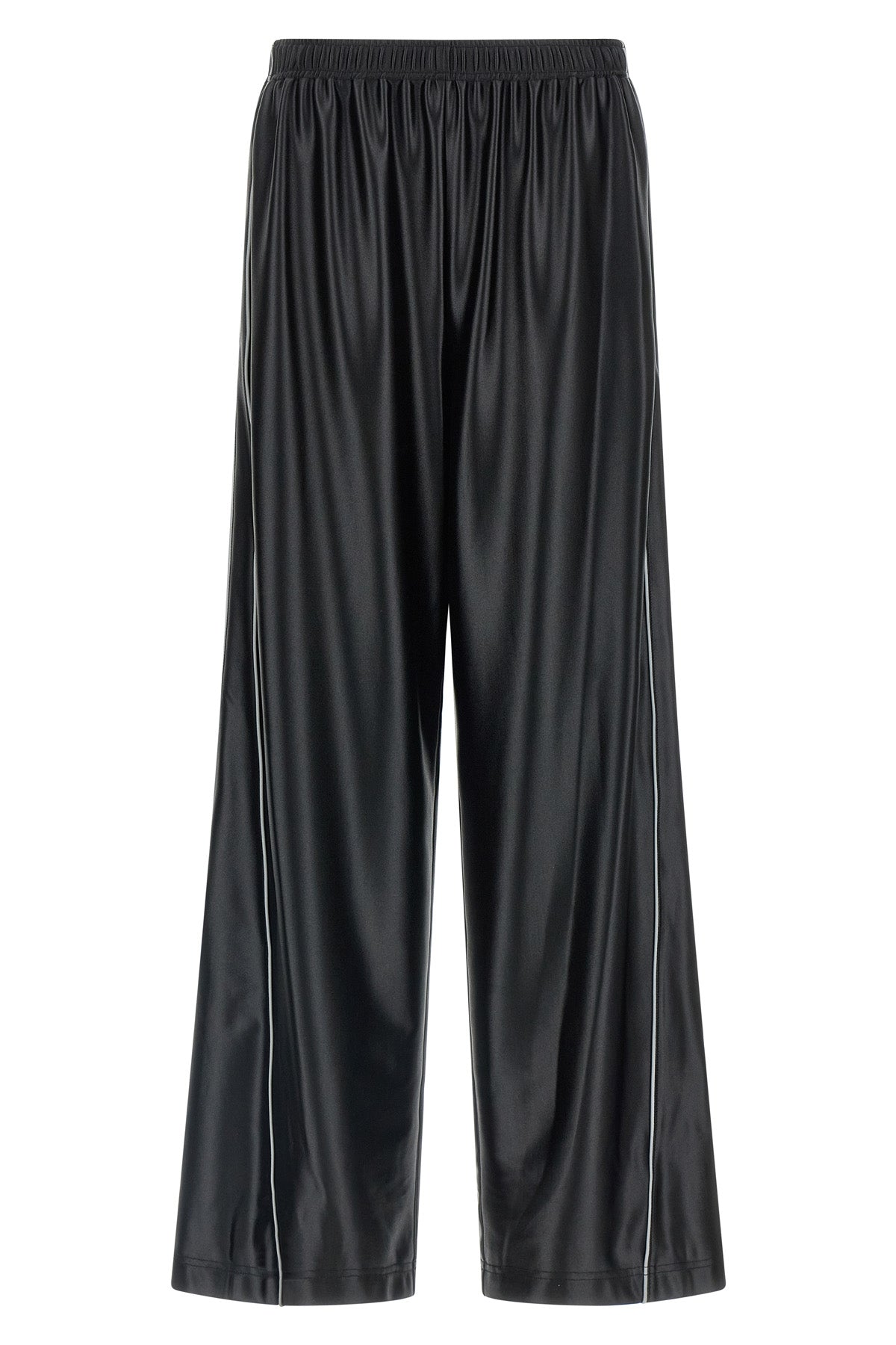 T BY ALEXANDER WANG XS satin-effect fabric joggers