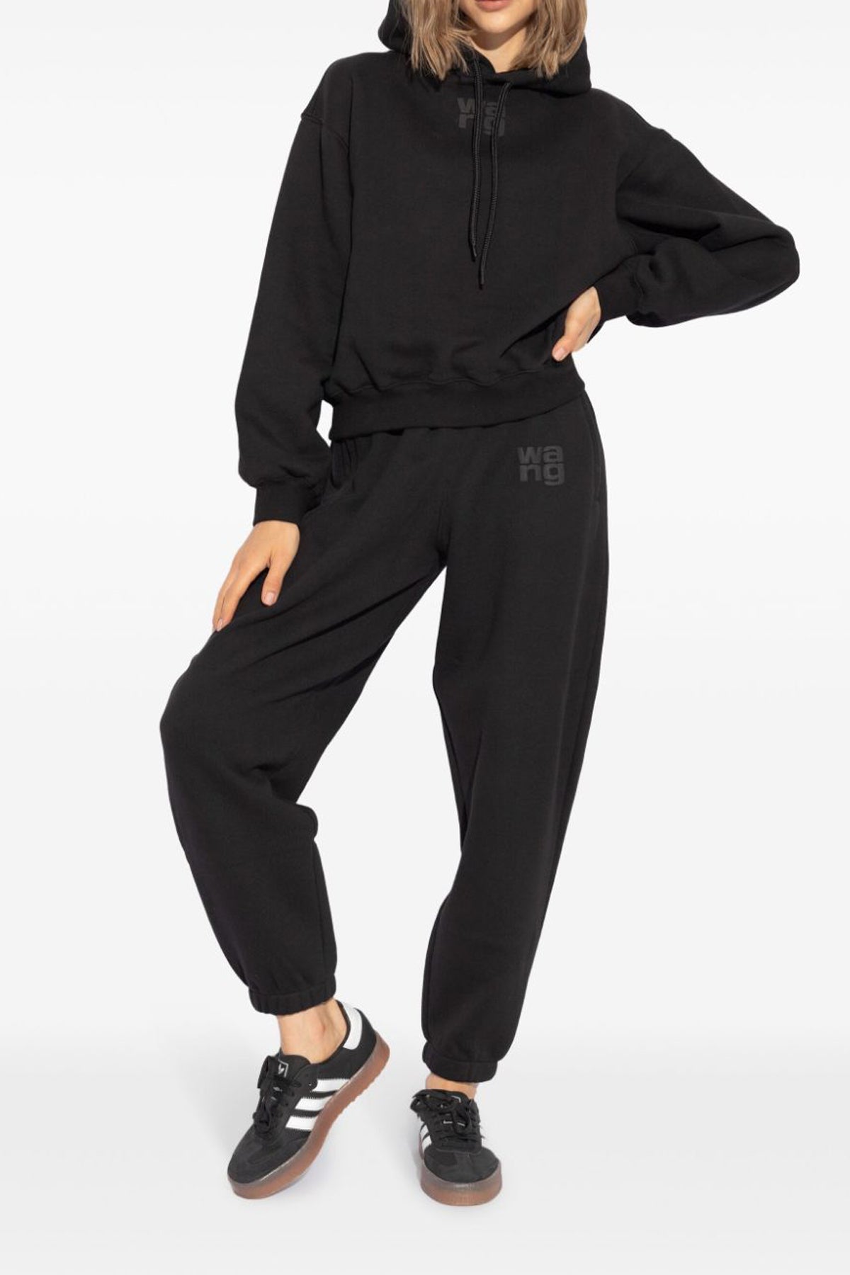 T BY ALEXANDER WANG XS essential terry cotton blend joggers